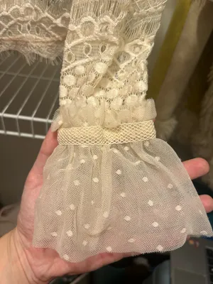 Bebe lace swiss dot long sleeve top thumbnail 2
