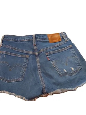 Levis premium 501 button fly distressed shorts size 26 thumbnail 4