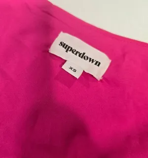 Superdown Crystal Mini Dress in Hot Pink thumbnail 8