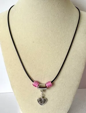 Filigree Heart Necklace (727) 💜 thumbnail 3