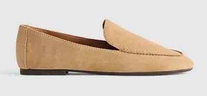Madewell The Dolli Glove Loafer Soft suede in Walnut Shell Size 7 thumbnail 1