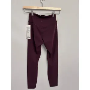 Lululemon NWT wunder Under Smoothcover HR tight 25” size 4 Goodnight plum thumbnail 7