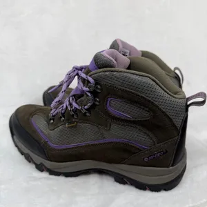 Hi-Tec Dri-Tec Waterproof Hiking‎ Boots Womens 11B Brown Purple Leather 9022 thumbnail 10