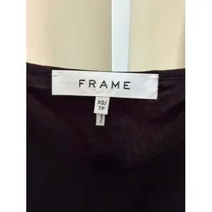 FRAME Noir Cowl Neck Cami Adjustable Spaghetti Strap Black Top Size‎ XS thumbnail 4