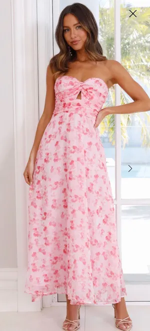 Hello Molly LOVE FANTASY MIDI DRESS PINK thumbnail 1