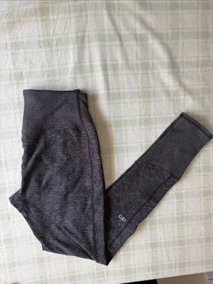 Alo High-Waist Heathered Gray Leggings thumbnail 6