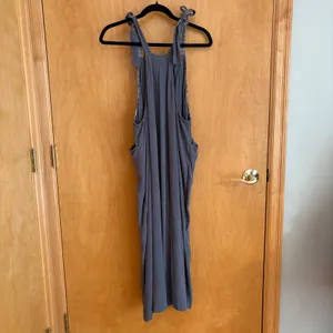 Annie Wear LA Women's Jumpsuit Casual Tie Strap Gray Plax Viscose‎ Blend Size L thumbnail 7