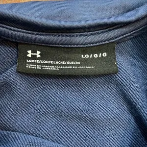 Under Armour Mesh Panel Sweatshirt Womens Blue‎ Black Crewneck Loose Fit Large thumbnail 8
