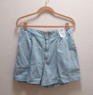 Denizen From Levi's Loose A Line Jean Shorts In Tropical Tide Size 8 thumbnail 1