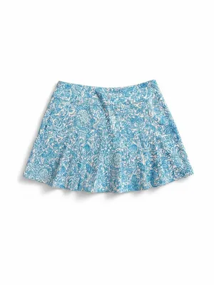Lilly Pulitzer Priska‎ Skort Womens 4 Blue White Took Me By Sunrise Pleated thumbnail 3