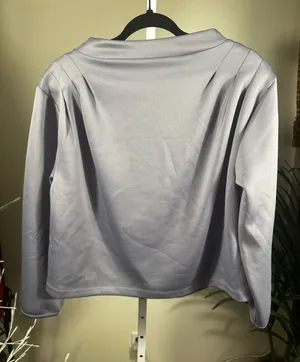 P271. Marc New York- Women’s Lavender Long-Sleeve Cropped Top thumbnail 1