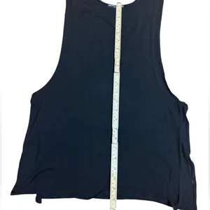 Brandy Melville Black Tank Top with open sides‎ one size thumbnail 5