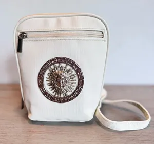 Vintage Tango Bag Touch 80s 90s Celestial Sun Ivory Silver Crossbody Bag‎ Purse thumbnail 1