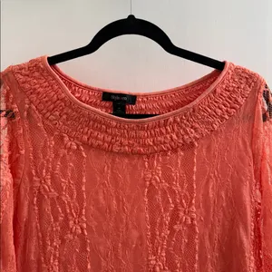 Style & Co Coral Lace Long Sleeve Dress, medium thumbnail 4