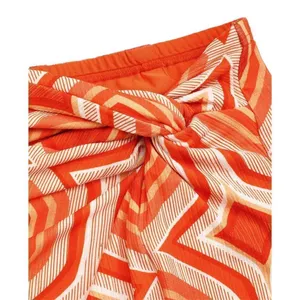 Nordstrom NWT Cider Mid Rise Geometric Twist Split Maxi Skirt Large thumbnail 5