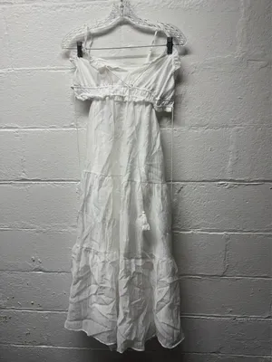 NWOT Ruffle Trim Tie Back Dress thumbnail 3
