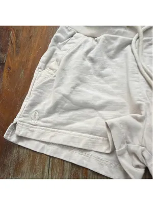 beardedgoat Womens XS/S Off White French Terry Hoodie Shorts Lounge Matching Set thumbnail 8