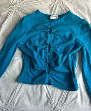 SNDYs Revolve Blue Longsleeve Top.  thumbnail 1
