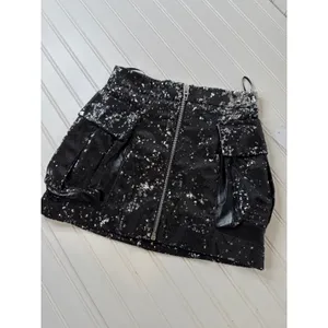 NWT BLANKNYC Womens Black Sequin Mini Skirt Glam Bling Club Party Size XS thumbnail 2