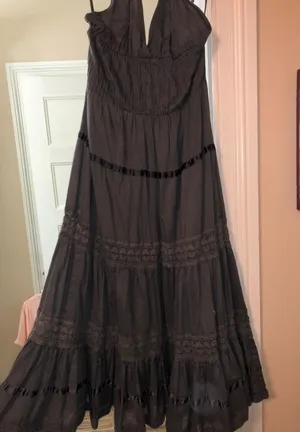 Fire Los Angeles Halter Top Grey Dress thumbnail 2