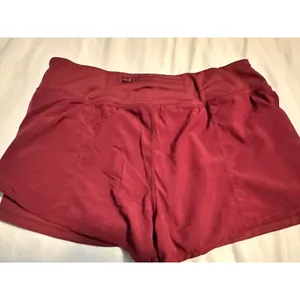 Athletic Running Shorts XL Womens 95% Polyester 5% Spandex Lightweight Burgundy‎ thumbnail 3