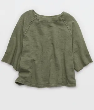 Aerie It’s Casual Knit Slub T-Shirt thumbnail 2