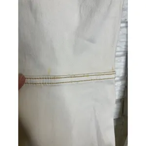 We the free white high rise flare jeans raw hem women's size‎ 25 trendy modern thumbnail 6