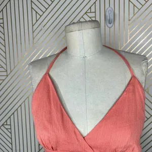 Lulus Coral‎ Tie Bralette Halter Top Size Medium thumbnail 4