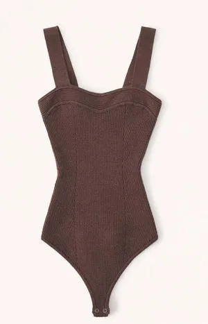 ribbed bodysuit thumbnail 1