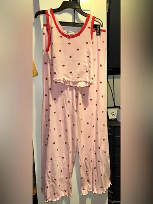 NWT Strawberry Boho Shabby Chic Strawberry Lounge Set thumbnail 2