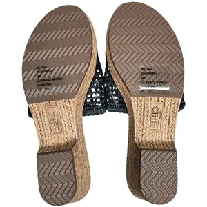 Cliffs by White Mountain Biankka Wedge Espadrille‎ Sandals Black Woven Size 10 thumbnail 7