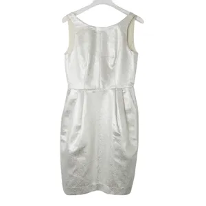 Revolve Club Monaco Lana Dress in Silver Jacquard Mini Dress Sleeveless 00 XXS thumbnail 2