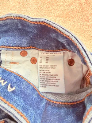 Dark Wash American Eagle Jean Shorts Stretch 000 thumbnail 4