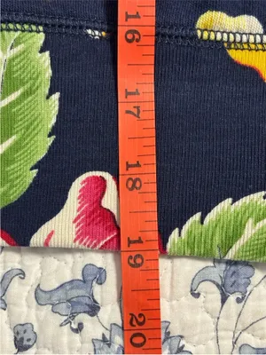 polo ralph Lauren women’s Floral Hibiscus Crop Sweatshirt Size Large Wide Neck thumbnail 9