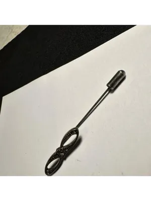 Lot Of 2 Aged Silver Tone Lapel Stick Pin & Brooch thumbnail 5