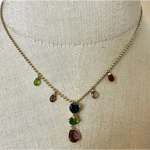 Monet colorful Y necklace thumbnail 1