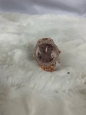 Women’s Rose Gold Tone Rhinestone Watch Roman Numeral Link Bracelet thumbnail 6