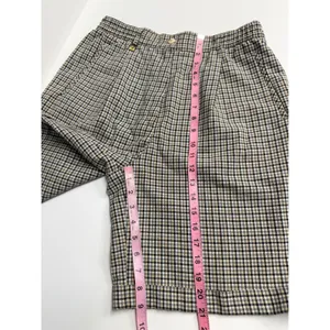 Lyle & Scott Plaid Pleated Shorts‎ Cuffed Golf Tennis Old Money Scotland Pockets thumbnail 9