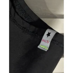 Scrubstar Scrub Top Size Small V Neck Pockets Black/Neon Green‎ Medical Nurse thumbnail 3