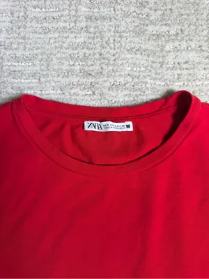 Zara Red Crop Top thumbnail 2