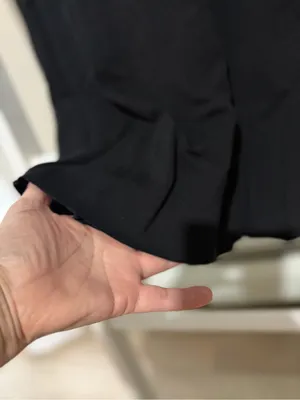 Theory Black One-Shoulder Mini Dress thumbnail 7