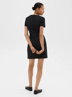 Theory Sheath Dress in Good Wool | Black thumbnail 2