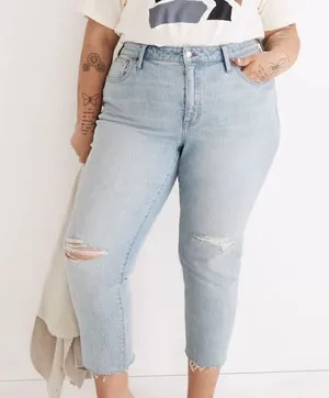 Madewell High Rise Slim Boyjean in Prentice Wash thumbnail 1