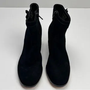 Kate‎ Spade Madelaine Womens Size 6B 6 Black Leather Suede Heeled Bootie Strap thumbnail 4