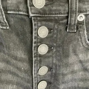 CLEARANCE Gap Cutoff Black Denim Jean Shorts‎ 00 24 Hugh Rise 4” EUC Button Fly thumbnail 2