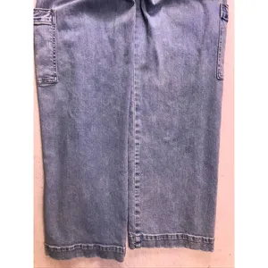 American Eagle Cargo Jeans Women 2 Blue Super High Rise Baggy Wide Leg Stretch thumbnail 11