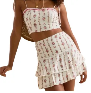 Altar’d State Kovana floral mini skirt - XL thumbnail 1