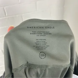 American Eagle The Lightweight Everything Green Legging 7/8 Length Size XXL thumbnail 3