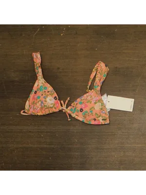 NWT O'Neill Kelly Floral Menorca Swim Bikini Swim Top Desert Flower Pink M thumbnail 4