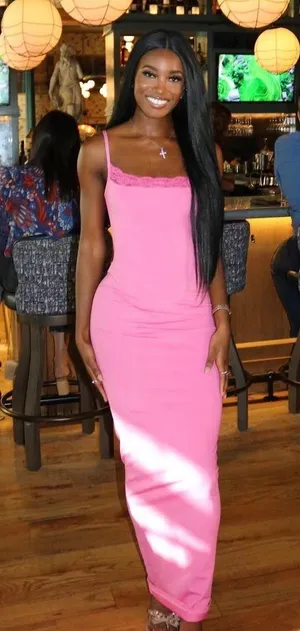 Pretty Little Thing Pink Maxi Dress thumbnail 1